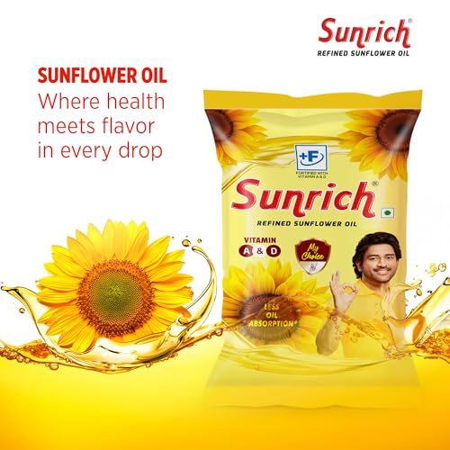 Sunrich Refined Sunflower Oil(Pouch) 750gm / 800gm / 850gm (Weight May Vary)