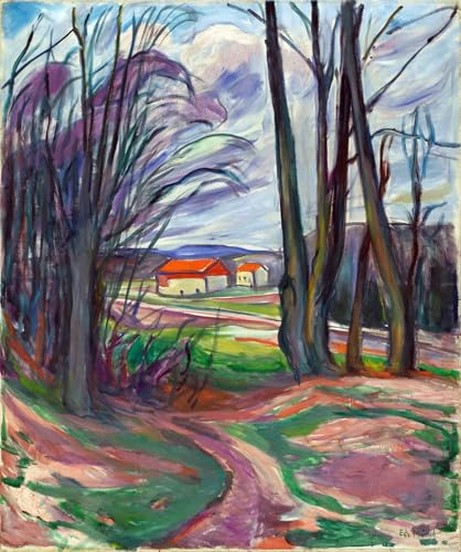 Graffiti Art Mural Munch Skoyen pour raviver un mur blanc triste