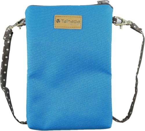 Image of Tainada Women Crossbody Shoulder Travel Zippered Wallet Purse Clutch Cell Phone Bag w /Detachable Strap (Sky Blue)