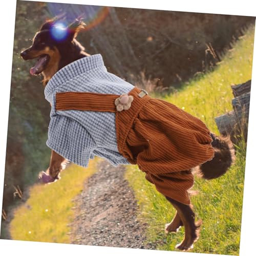 Happyyami Overol Rayado para Perros, Abrigo y Disfraz miniatura 5
