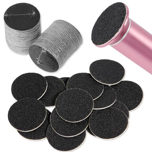 UNIBOUTI 60 Pcs Electric Foot File Callus Remover Sanding Paper Disc Replacement Refill Pack for Men & Women, Adhesive Backed, 1.7-Inch, 180 Grit