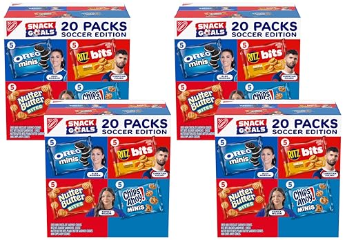Image of Nabisco Snacks Variety Pack, OREO Minis, Nutter Butter Bites, CHIPS AHOY! Minis Cookies, and RITZ Bits Cheese Sandwich Crackers, (Pack of 80)