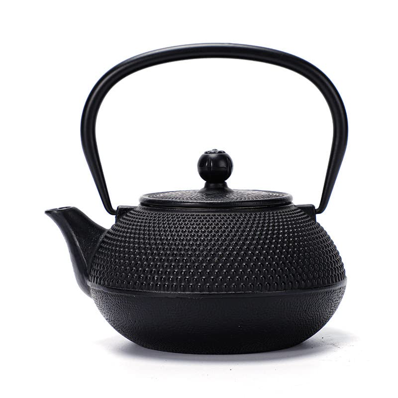 鋳鉄製 3L 鉄瓶 麻ハンドル付き Amazon | IWEJ 南部鉄器 鉄瓶 IH・直火両対応 麻縄ハンドル 鉄分補給