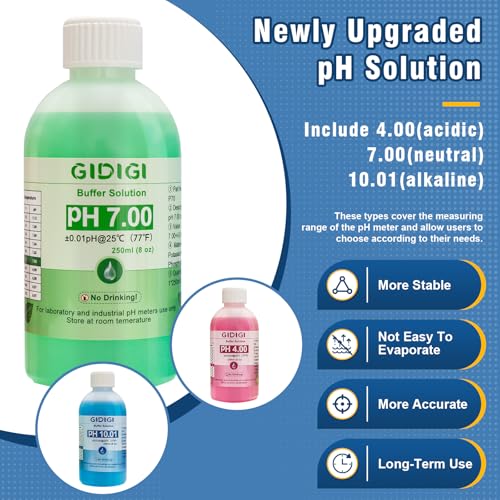 Image of pH Meter Calibration Solution Kit, Includes 4.00, 7.00 and 10.01