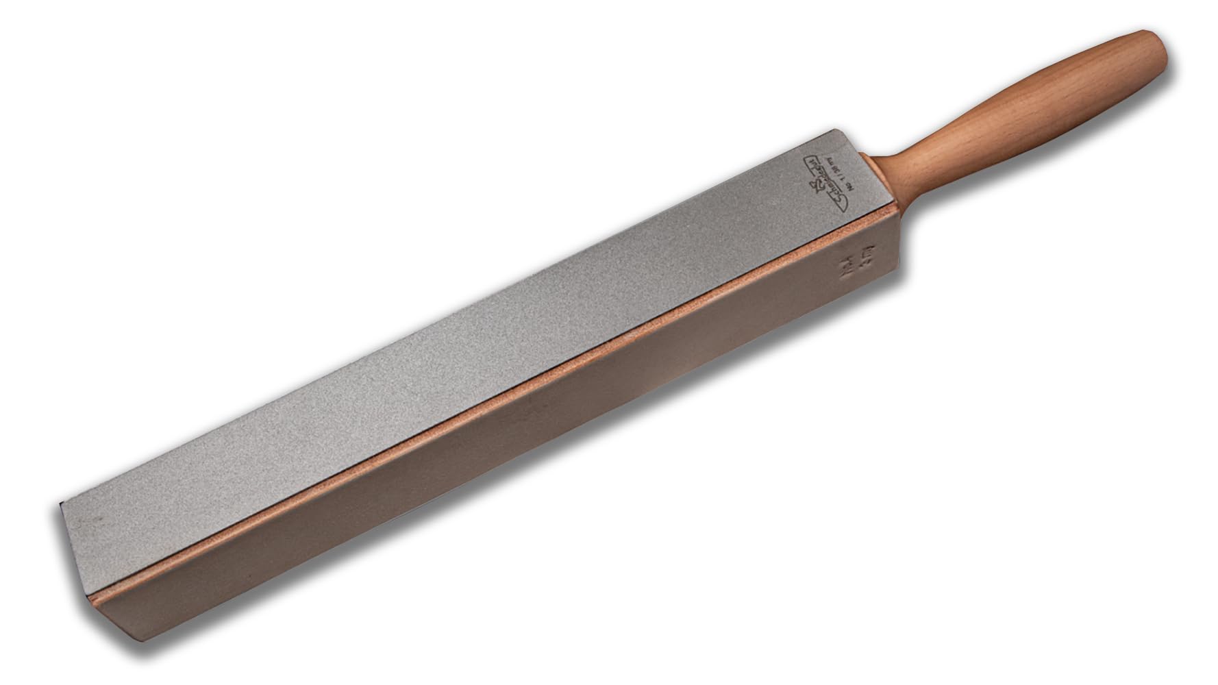 Schmiedeglut Diamantleder Unlimited 5-in-1 Messerschärfer | Diamantplatten (38 µm / 15 µm), Abziehleder mit Diamantpasten (9 µm / 3 µm) und Rundstab für Wellenschliff | Made in Germany | 1002710