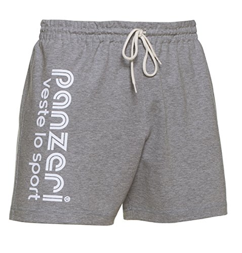 panzeri Short Uni A - Gris chiné/Blanc