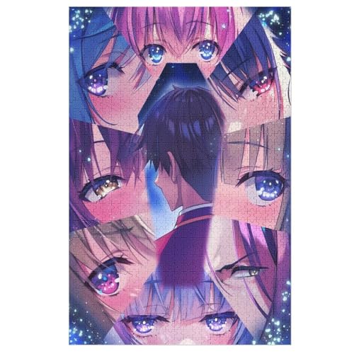 ようこそ実力至上主義の教室へ 木製ジグソーパズル 1000ピース 二次元風イラスト プリント インテリアデコ 上級者向け プレゼントギフト 50×75cmの商品画像（Amazon）