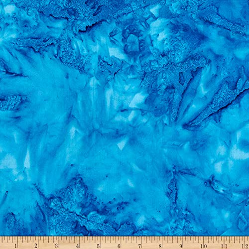 Hoffman Bali Batik Watercolors Turquoise, Fabric by the Yard