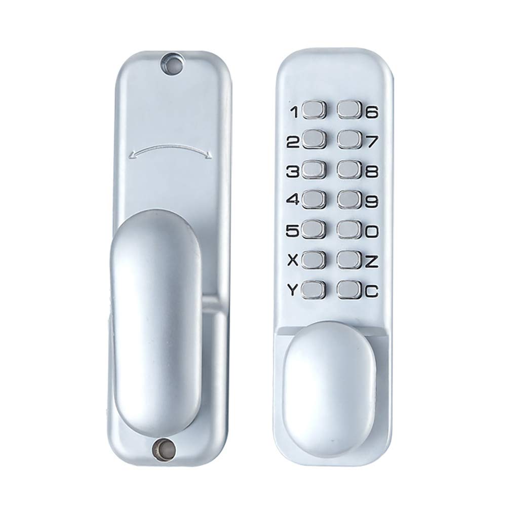 QWEASDF Serratura per Porta D'ingresso Senza Chiave, Serratura A Codice Meccanica, Impermeabile E Ignifuga, Adatta per Porte Interne Ed Esterne, Facile da Installare, Non Richiede Elettronica.