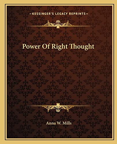 Power Of Right Thought