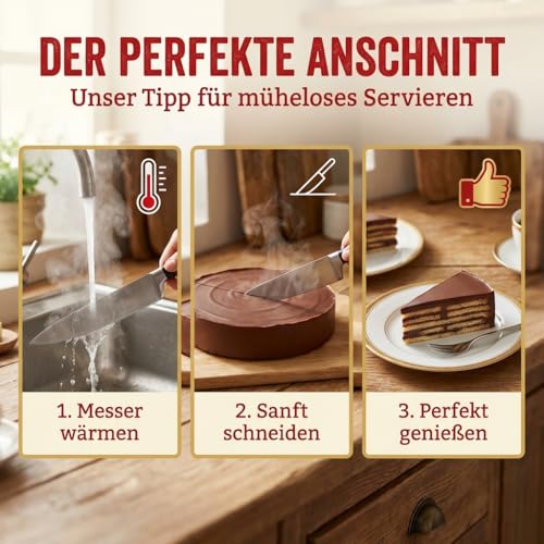 Wikana Kalter Hund 500g - Klassische Kekstorte - Schoko Kuchen mit Keksen