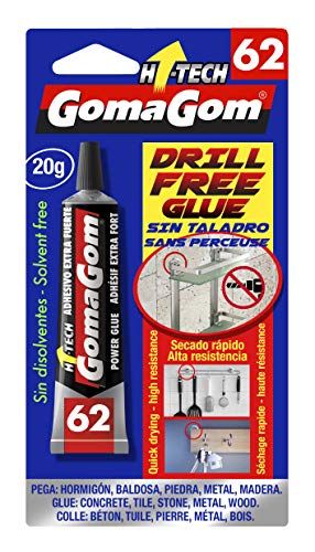 GOMAGOM - Colle adhésive sans trou ni perceuse 20 gr - Numéro 62 Cover