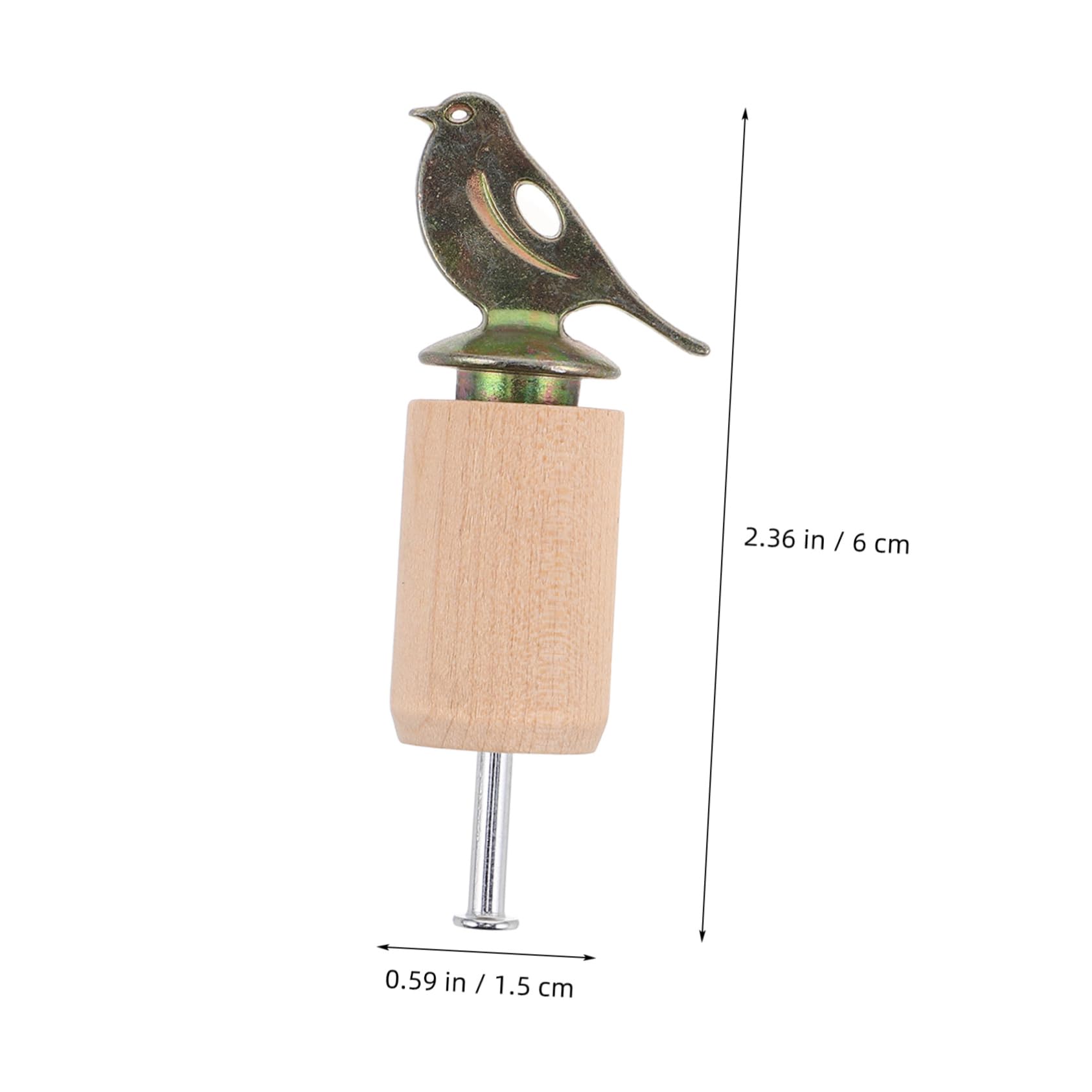TOGEVAL 1 Set Bird Whistle with Colophony Powder Hand Twisted Bird Sound Simulator Observation and Interactive Play Activities