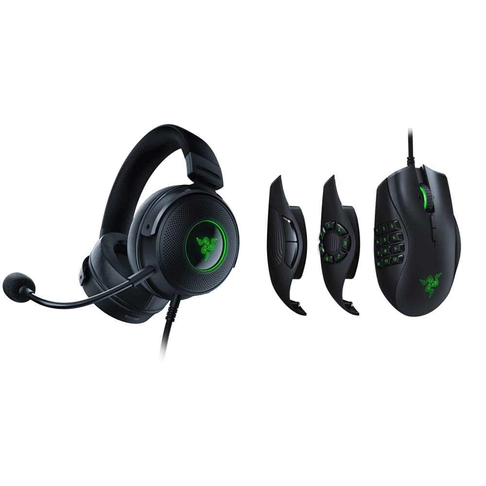 Buy Razer Kraken V3 HyperSense Wired USB Gaming Headset w/Haptic Technology Triforce Titanium