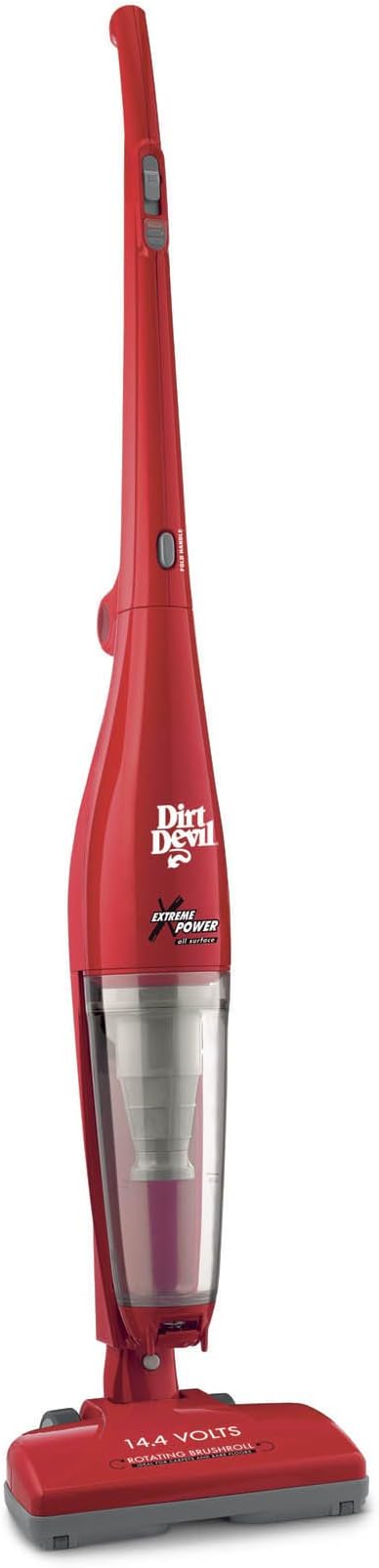 Dirt Devil Extreme Power 14.4 Volt Cordless Bagless Stick Vacuum, BD20040RED