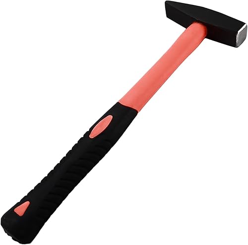 Miniatura 2 de Aicosineg Martillo de pein cruzado de 12 pulgadas, martillo de herrero de acero de alto carbono, cabeza oblicua cuadrada, martillo de reparación de