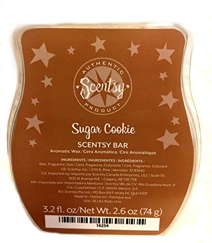 Scentsy Sugar Cookie Wickless Candle Tart Warmer Wax, 3.2 fl oz