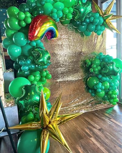 Image of KBZVNAF Green Latex Party Balloons 50 Pack 12 inch | Light Green Helium Matte Balloons for Birthday Wedding Baby Shower Summer Jungle Theme Party Decorations