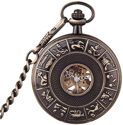 BJH Pocket Watch, Vintage Pocket Watch Roman Numerals Scale Quartz Pocket Watches with Chain Christmas Graduation Birthday Gifts Fathers Day steampunk buy now online