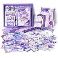 TIE-DailyNec 162 Stück Scrapbook Zubehör Set, Butterfly Journaling Zubehör, Vintage Scrapbooking Papier Ästhetisches, DIY Dekorative Papier Retro mit A6 Notizbuch