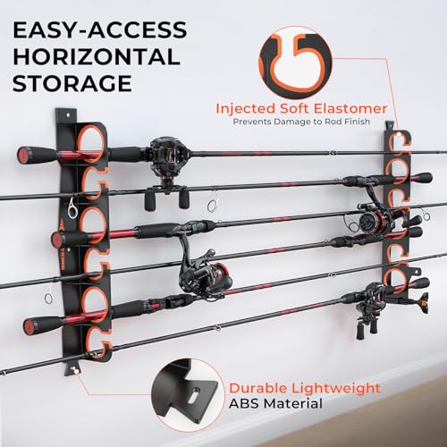 Image of KastKing Horizontal Fishing Rod Holder, Upgraded w /Spooler, 2 Pack