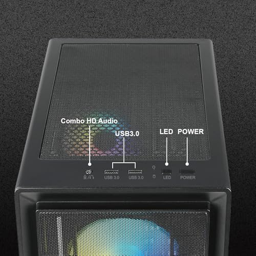 Gabinete para PC AZZA CSAZ-370 Forest/Gaming/Mid-Tower/ATX con panel de vidrio templado miniatura 3