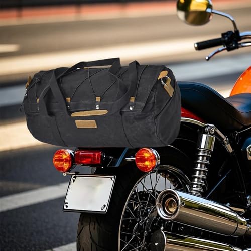 Sac arrière à moto étanche avec boucle et fermeture éclair robuste