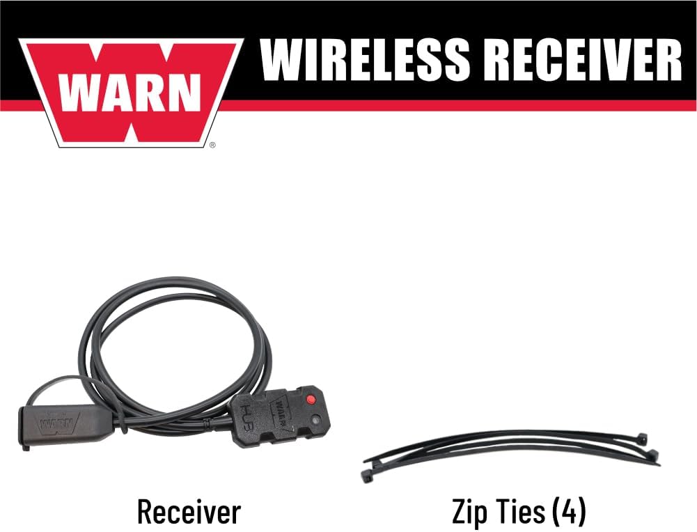 WARN 103945 HUB Wireless Receiver for Truck, SUV, and Jeep Winches – Bluetooth‑Compatible Wireless Control Module for WARN HUB App