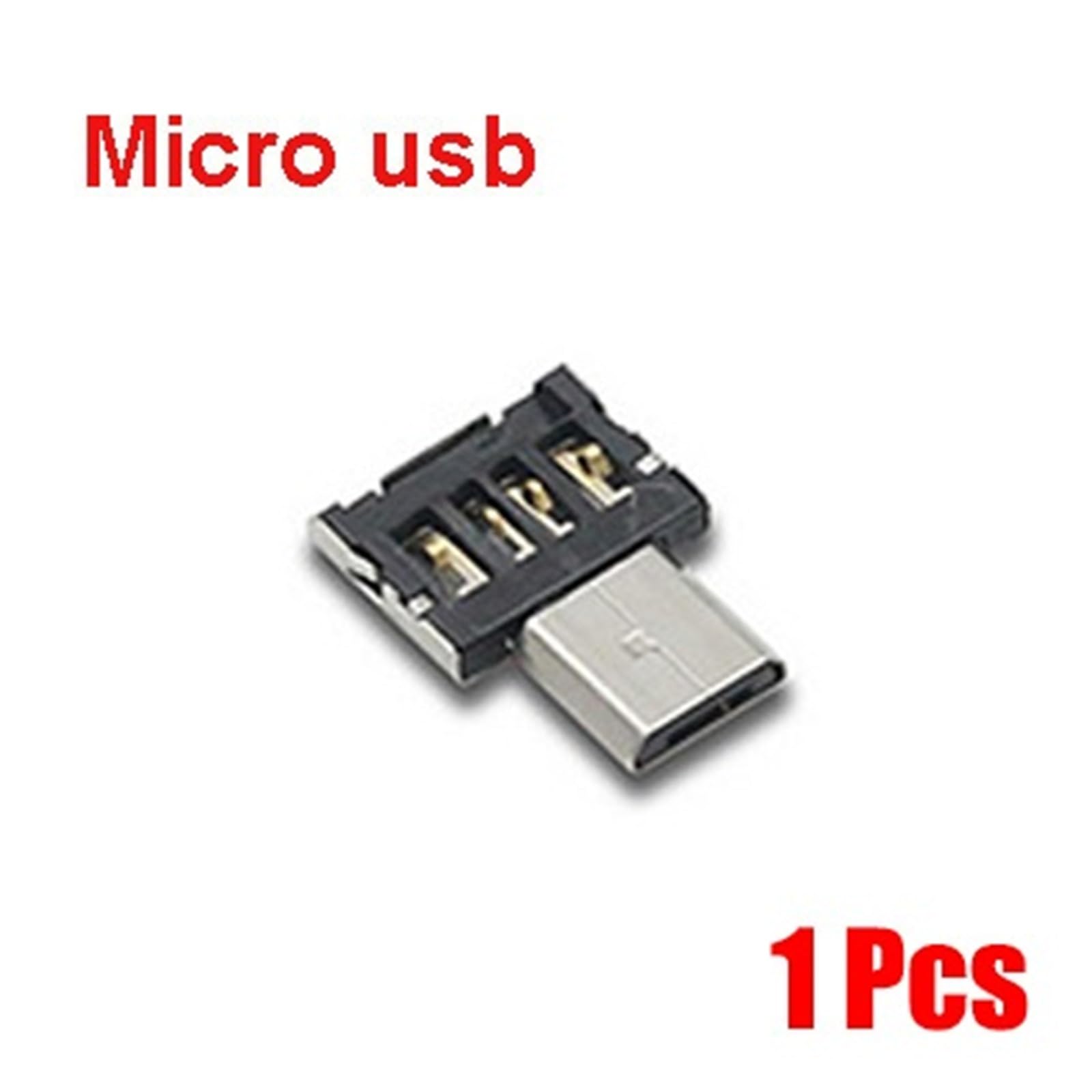 Adaptador USB C OTG tipo C a USB 2.0 hembra conector de datos para teléfono (1 micro USB)