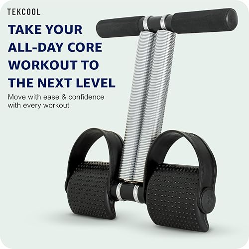 Image of TEKCOOL Double Spring Tummy Trimmer Men and Women for Abs Workout Stomach Exercise Machine for Women and Men Exercise in Gym