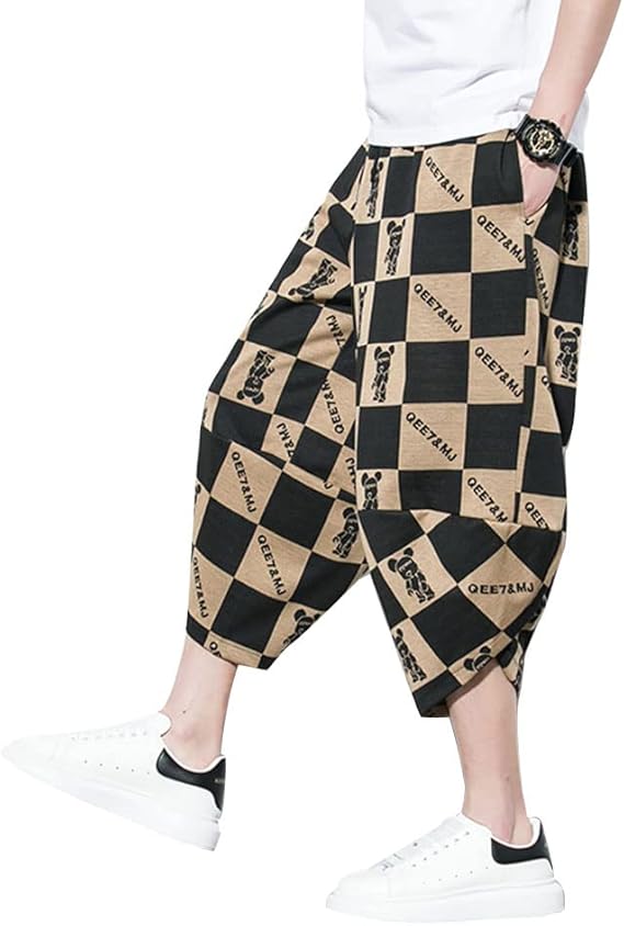 Amazon Co Jp ワイドパンツ アラジンパンツ サルエルパンツ タイパンツ ハーフパンツ 七分丈 夏服 大きい サイズ メンズ アジアンパンツ ガウチョパンツ リラックスパンツ レディース ウエストゴム エスニック ズボン 和式 和柄 花柄 Yellow L ファッション