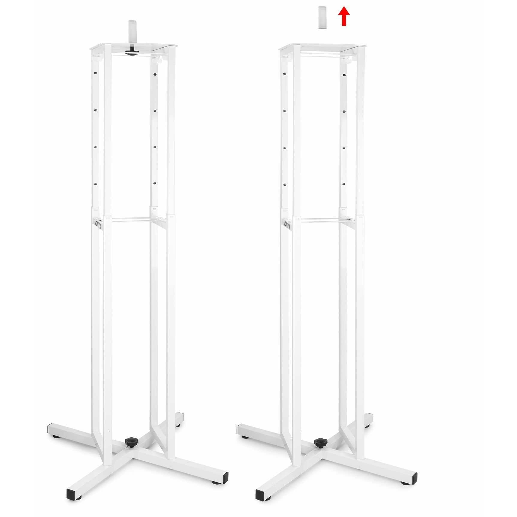 Luidspreker standaard / licht statief - Set van 2 - Vonyx DJP165 - witte en zwarte hoezen - Tassen (180.080)