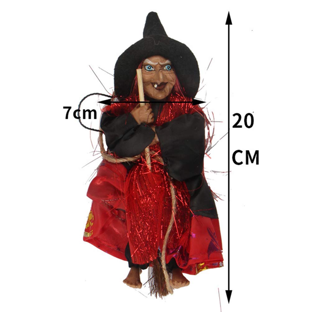 Bunrun Halloween-Hexe Zum Aufhängen – Harz-Figur Ca. 20 Cm, Gruselige Party-Deko