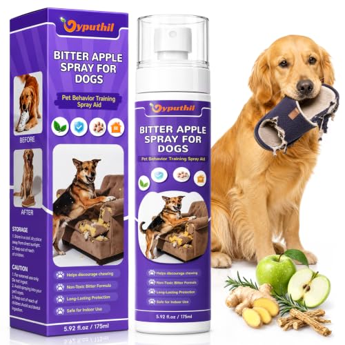 Vyputhil Bitter Apple Spray for Dogs, No Chew Spray, Plant Extract, 5.92 Oz