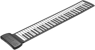 CORHAD Roll-up Roll Piano Folding Travel Piano Portable Roll up Piano Roll up Piano 88 Keys Keyboard Mini Electronic Keyboard Foldable Piano 61-keys Roll-up Keyboard Piano Silica Gel