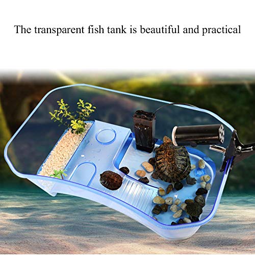 Tanque de peixes transparente aberto, tanque de tartarugas, tanque de aquário de répteis reutilizáve