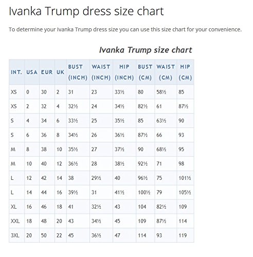 ivanka trump dress size