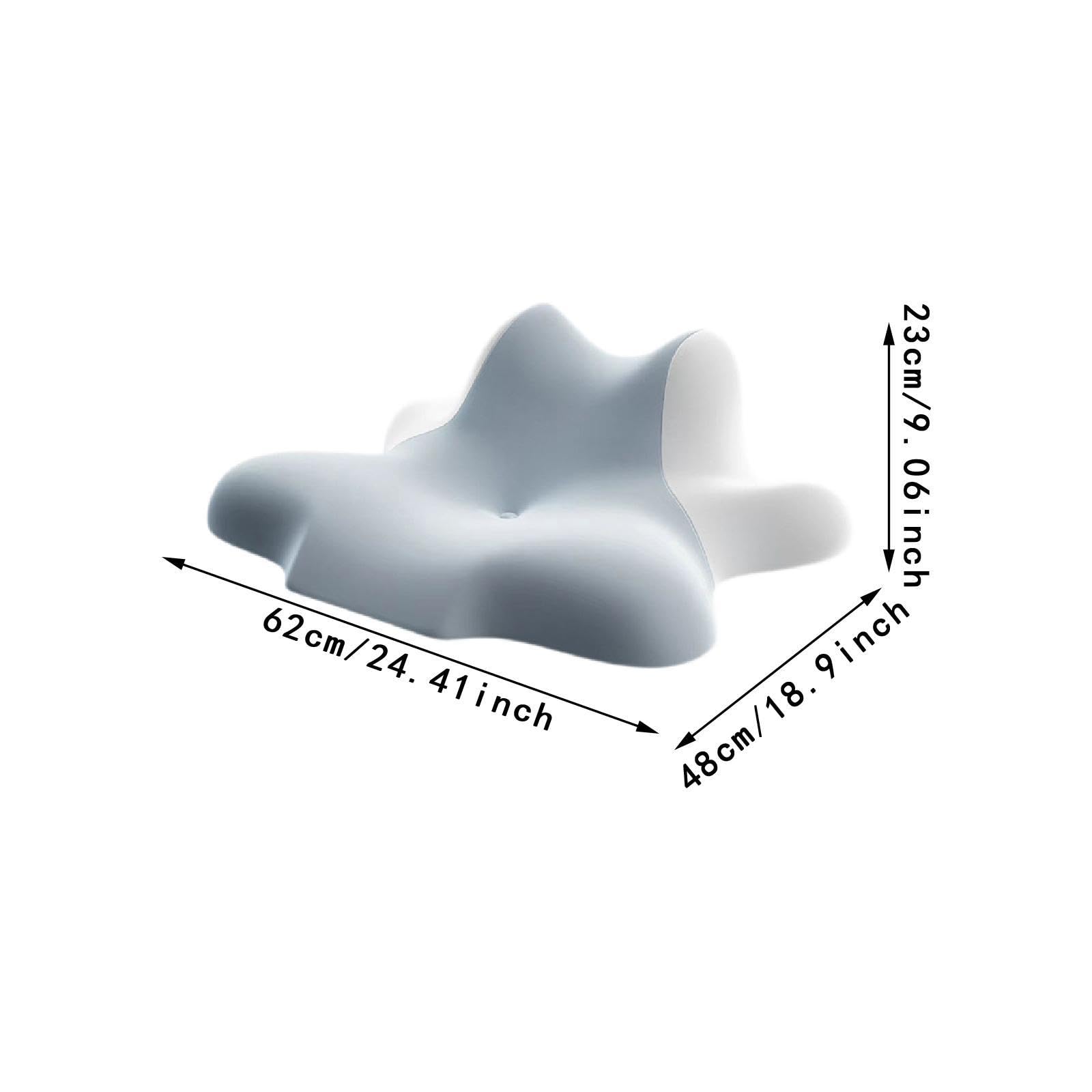 Cuscino in memory foam per dormire, sdraiarsi, sdraiarsi, per dormire, schiena, addominali, uomini/donne, accessori da letto, supporto cervicale, ergonomico, (blu)