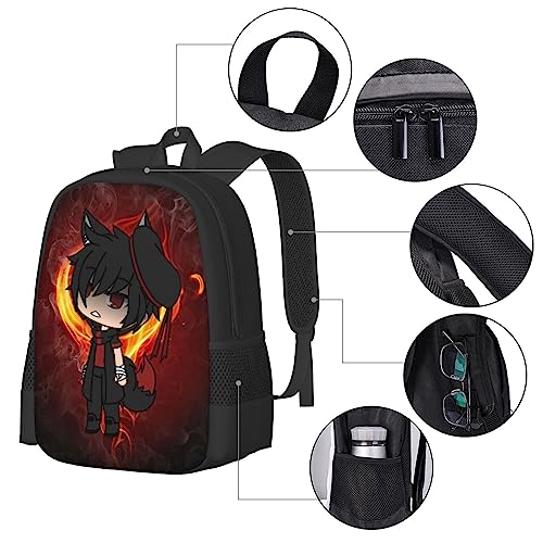Backpacks Gacha Game Life Anime Laptop Backpack Unisex Multipurpose Double Shoulder Bag for Camping Travle Work Hiking Gifts4