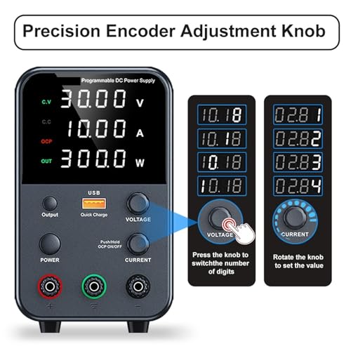 Alimentation CC réglable de laboratoire 30V 10A avec interface USB - 7