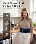 BOB AND BRAD ThermoRed Massager de ceinture de chauffage pour le bas dos support, sans fil Wearable près de la chaleur infrarouge & Enveloppe arrière lombaire rouge avec vibration réglable, cadeau pour la famille