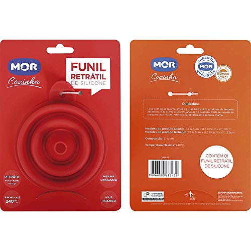 Funil Retrátil De Silicone Mor