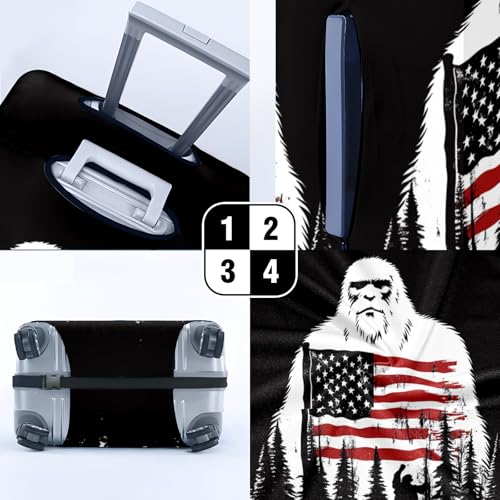 Extra Large Elastic Luggage Cover Stretchable Suitcase Protector with Easy Handle Access & Zipper Closure Ideal Travel Accessory for Large Suitcases Ensures Safety & Style American Legend4