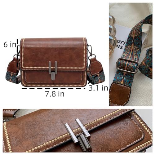Image of Crossbody Bags for Women Leather Cross Body Purses Wallet Cute Designer Handbags Shoulder Bag Medium Size Bag Gift