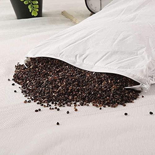 Edomi PILLOW S For Sleeping, Cooling Pillows Adjustable Buckwheat Hulls Filled thumb #4
