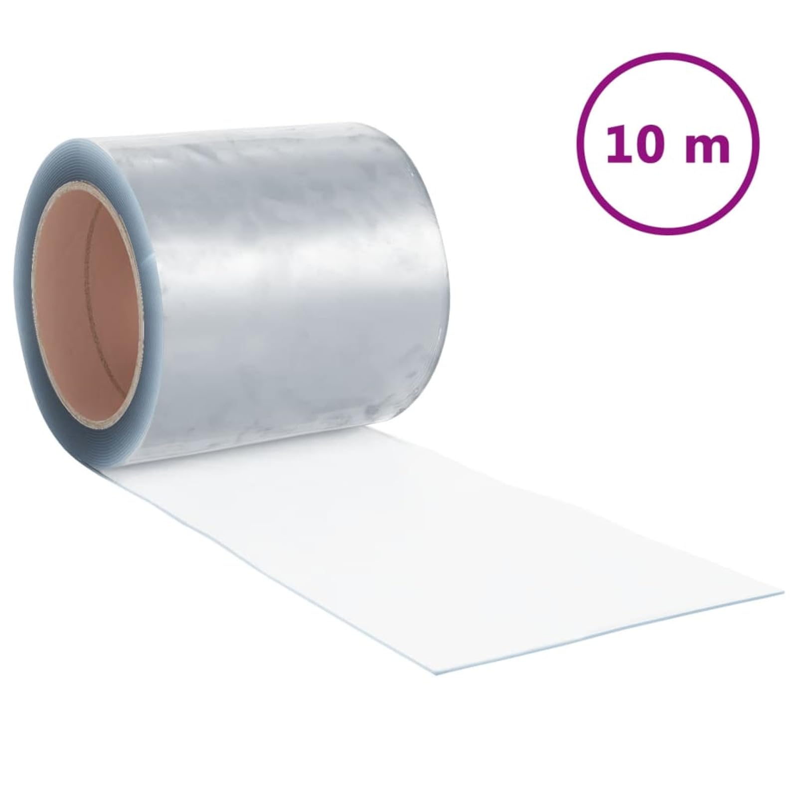 ZEYUAN Türvorhang Transparent 200x1,6 mm 10 m PVC, Türvorhang Kälteschutz, Thermofolie Fenster, Kälteschutzvorhang, Thermo Vorhänge Gegen Kälte, Wärmeschutzvorhang Tür 153857