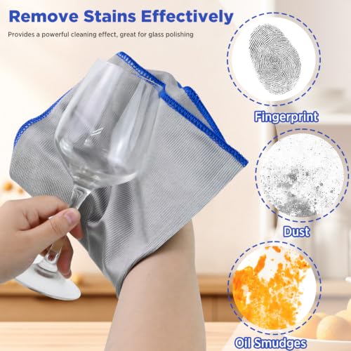 Puomue 12-Pack 320GSM Glass Cloths
