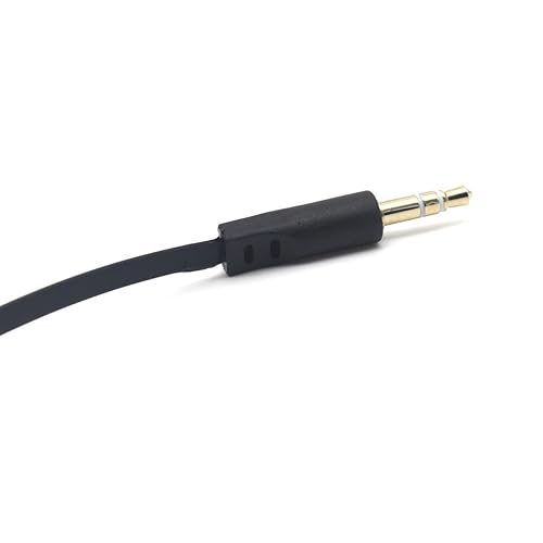 Miniatura 5 de Cable plano de audio TRS Jack de 5.9 in 18" 0.138 in, 2 unidades, macho recto a ángulo de 90 grados macho 0.138 in 3 polos enchufe estéreo