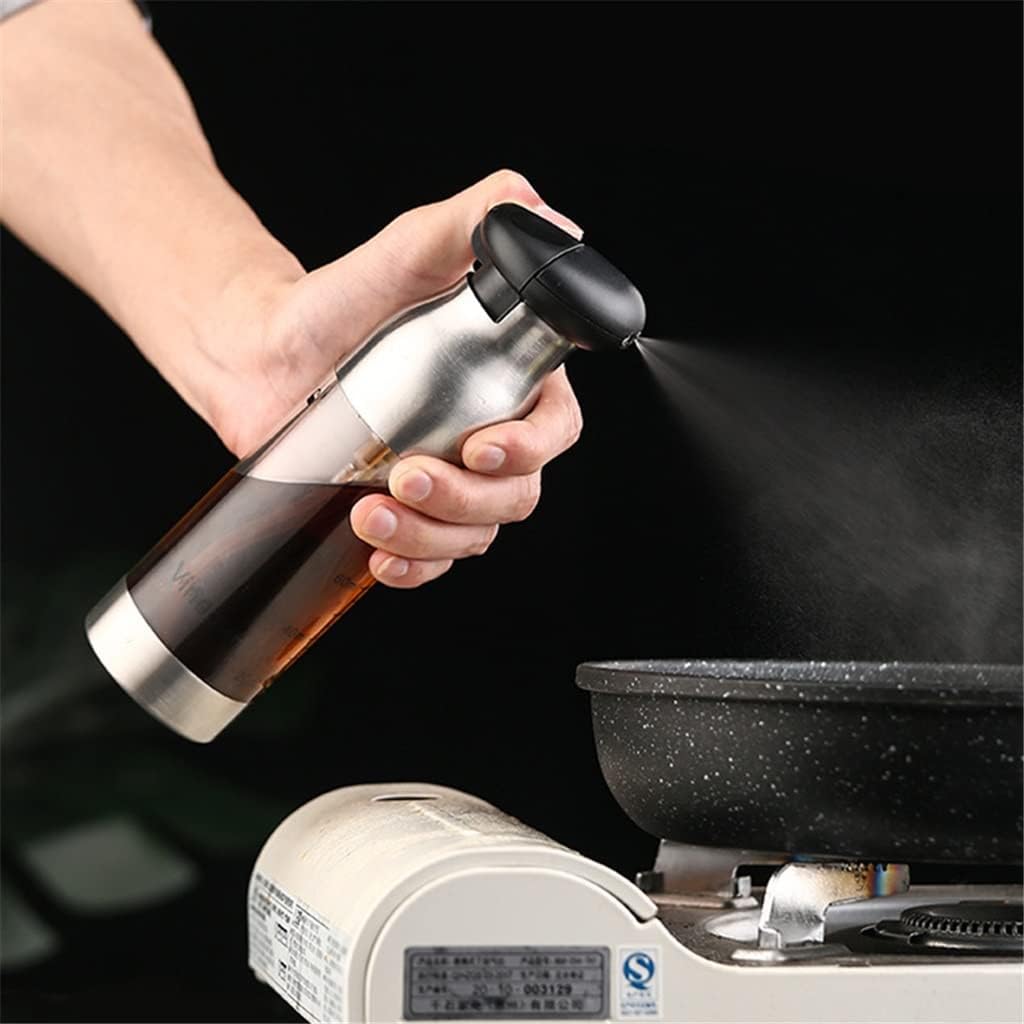 2 in 1 Vinegar Oil Sprayer Bottle Gravy Boats Spray Pot BBQ Baking Cooking Seasoning Dispenser Kitchen Tools