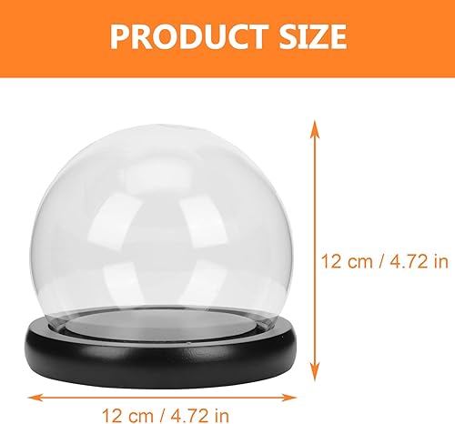 Miniatura 7 de Decor Sun - 1 juego de cúpula de cristal, cristal transparente, tarro de cúpula expositor, centro de mesa para plantas, suculentas, luces de hadas,